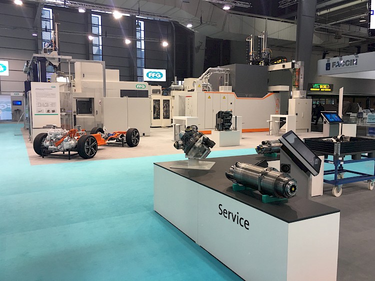Technik Projekt Messe Messestand Hannover EMO Maschine Kongress Agentur FFG Werke Logistik Exponat Face2FaceCom Event Agentur