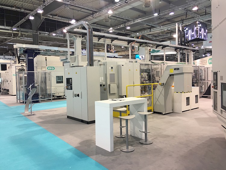 Technik Projekt Messe Messestand Hannover EMO Maschine Kongress Agentur FFG Werke Logistik Exponat Face2FaceCom Event Agentur