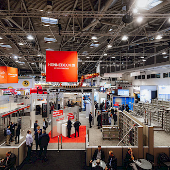 Eventagentur Düsseldorf Baustelle Messe Messestand Bauwirtschaft Hünnebeck Deutschland Bauma BAUMA München Face2facecom Event Gerüste Bau Gerüstbau